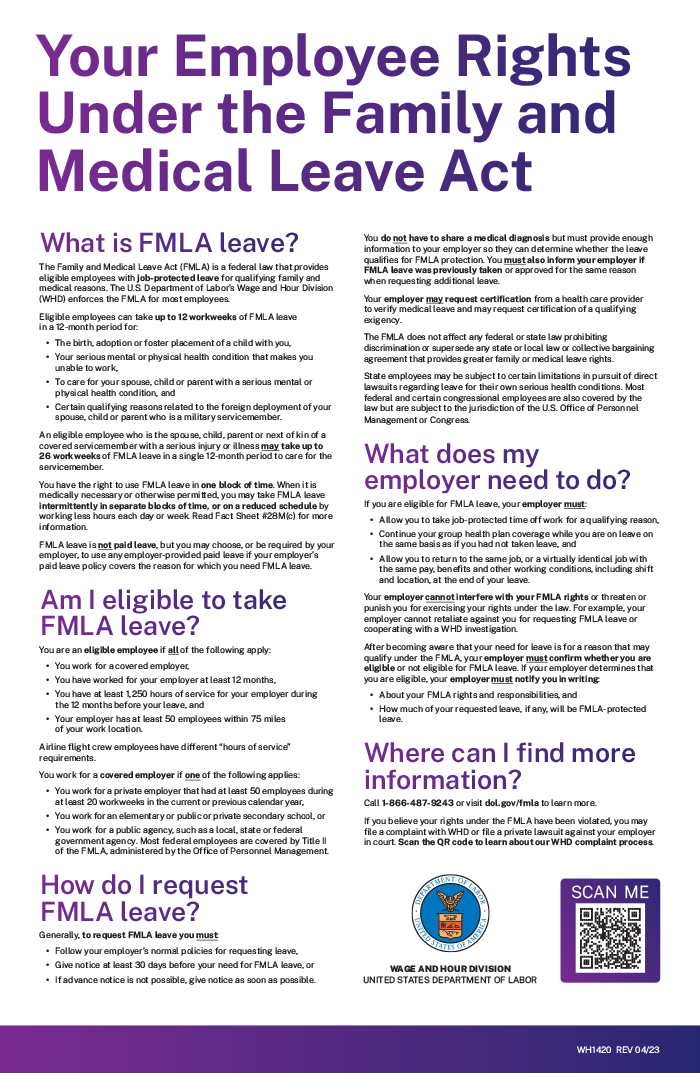 Family Medical Leave Act Poster